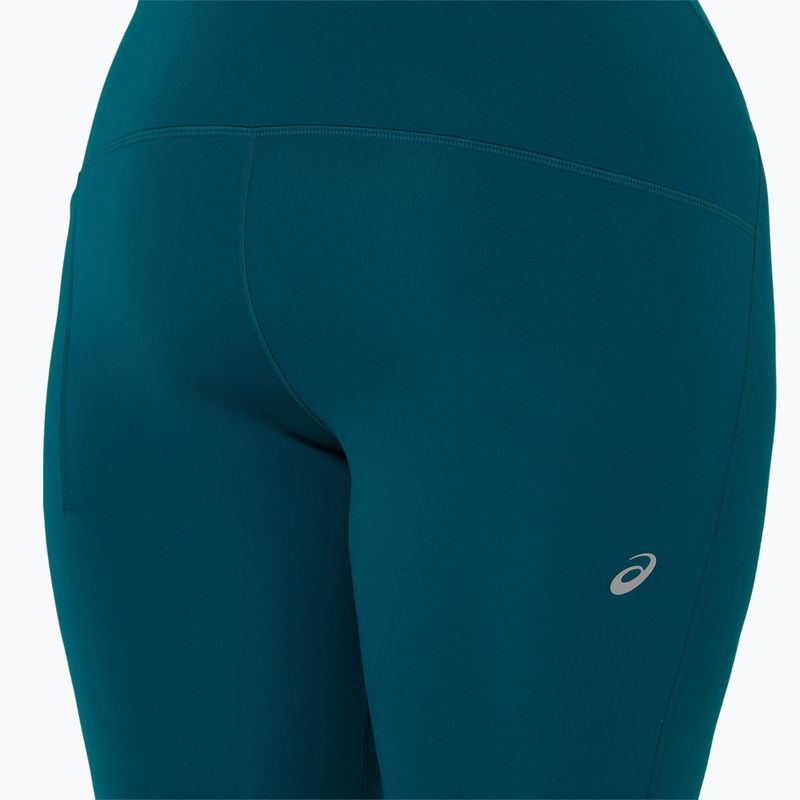 Γυναικείο κολάν τρεξίματος ASICS Road High Waist rich teal 4