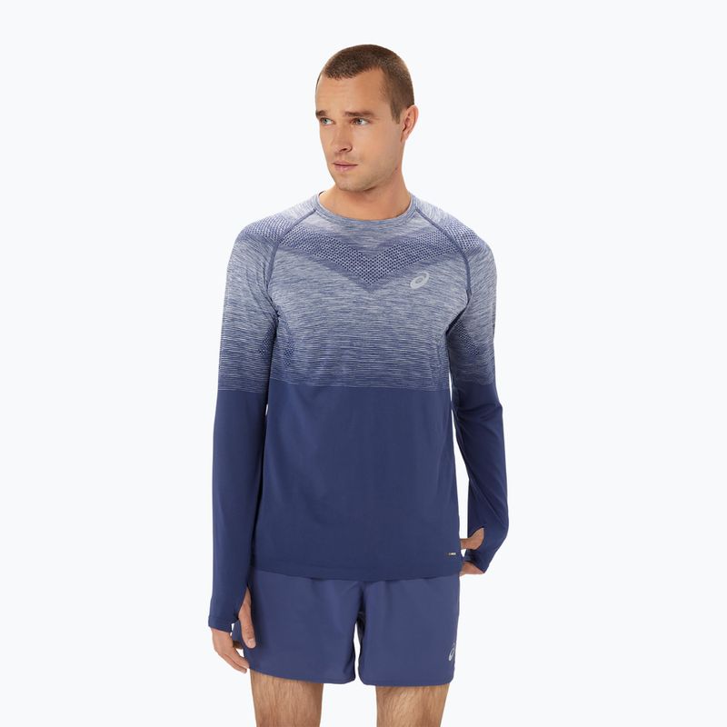 Ανδρικό ASICS Seamless thunder blue/denim blue running longsleeve