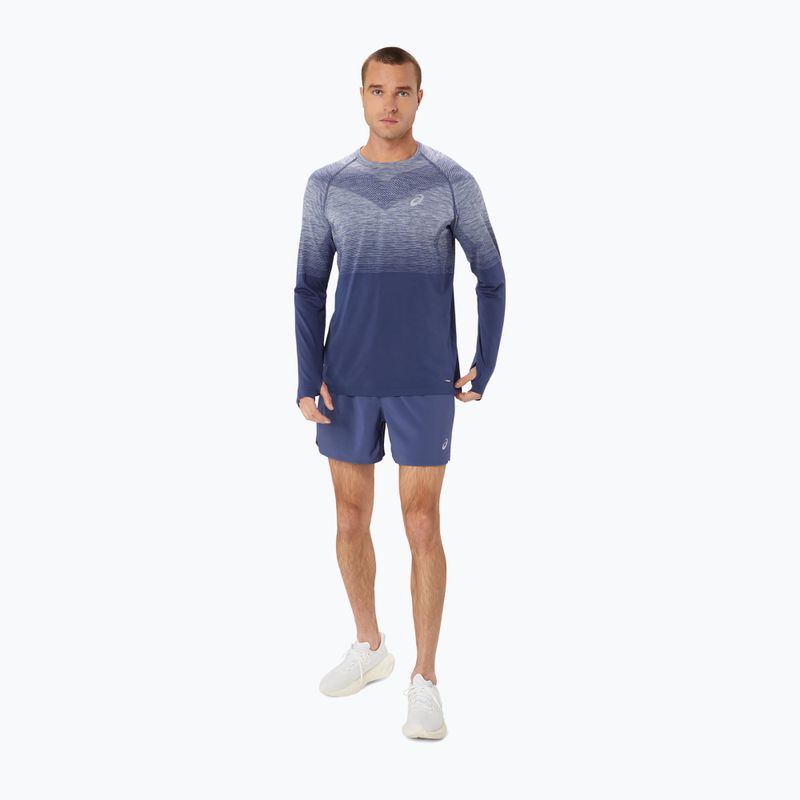 Ανδρικό ASICS Seamless thunder blue/denim blue running longsleeve 3