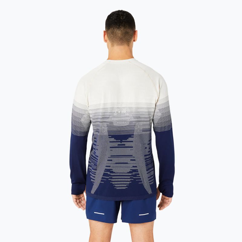 Ανδρικό μακρυμάνικο για τρέξιμο ASICS Seamless birch/blue expanse 3