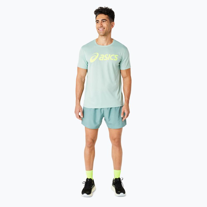 Ανδρικό μπλουζάκι για τρέξιμο ASICS Core Top light celadon/safety yellow 2