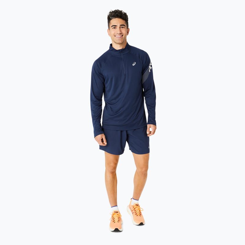 Ανδρικό μακρυμάνικο για τρέξιμο ASICS Icon 1/2 Zip performance blue expanse 2