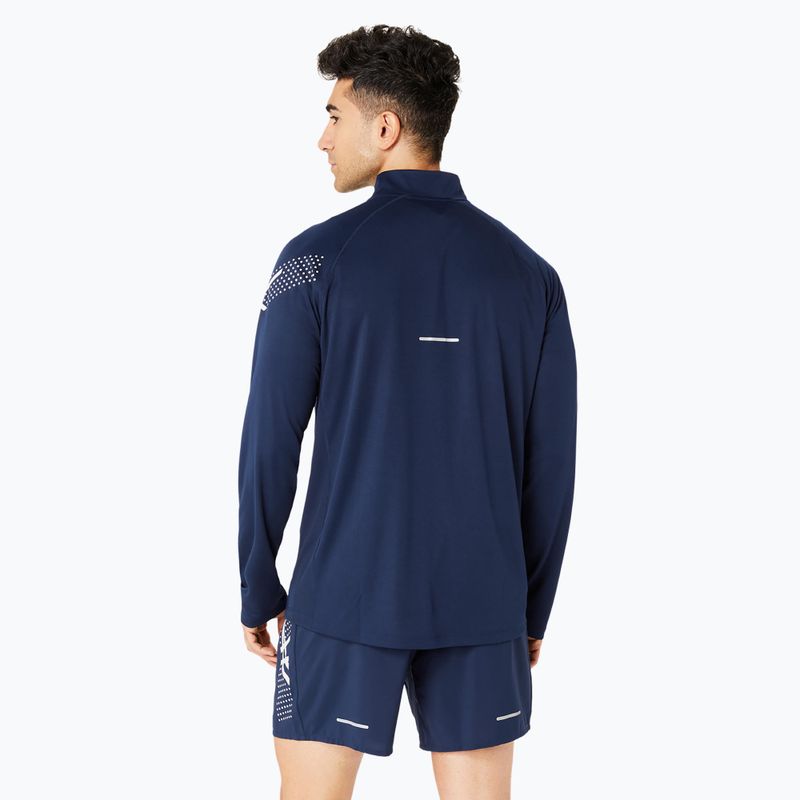 Ανδρικό μακρυμάνικο για τρέξιμο ASICS Icon 1/2 Zip performance blue expanse 3