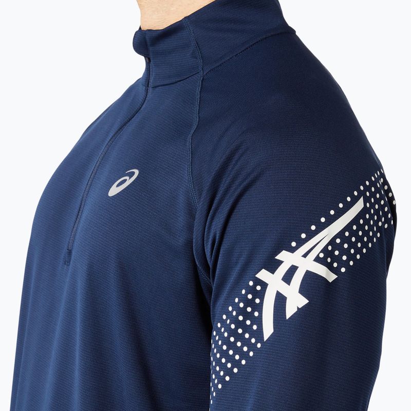 Ανδρικό μακρυμάνικο για τρέξιμο ASICS Icon 1/2 Zip performance blue expanse 6