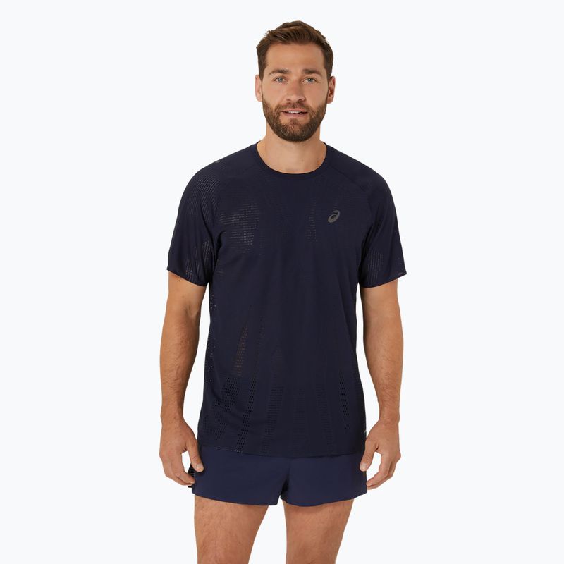 Ανδρικό μπλουζάκι για τρέξιμο ASICS Metarun Top midnight