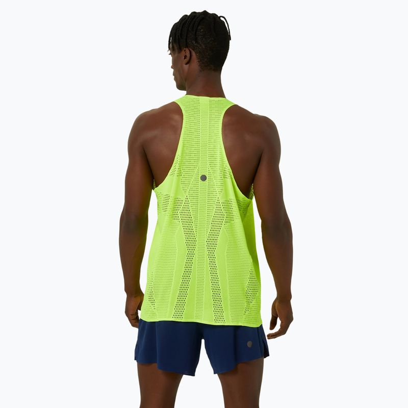 Ανδρικό φανελάκι για τρέξιμο ASICS Metarun Singlet safety yellow 3