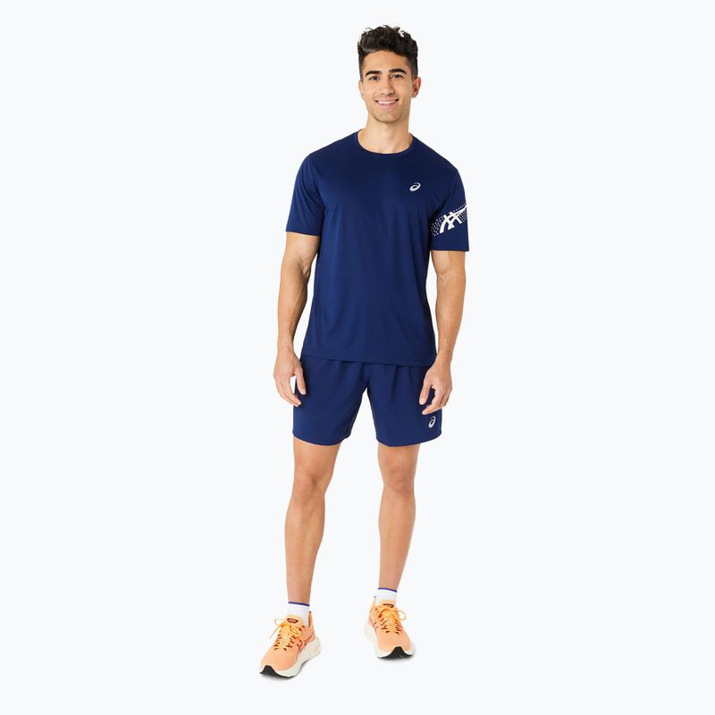 Ανδρικό μπλουζάκι για τρέξιμο ASICS Icon Top blue expanse/brich 2