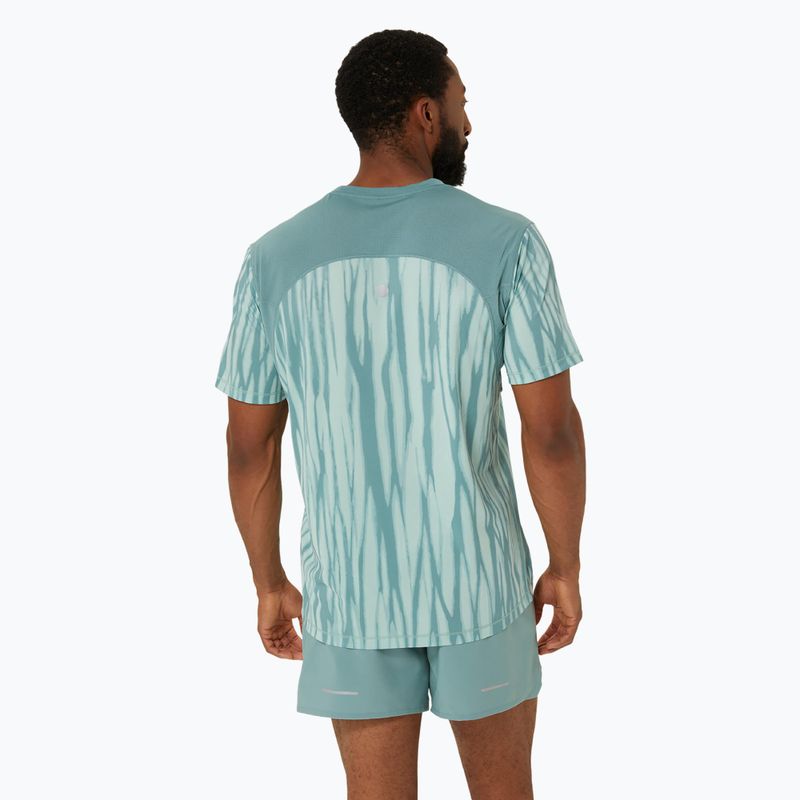 Ανδρικό μπλουζάκι για τρέξιμο ASICS Road All Over Print Top light celadon/celadon 3