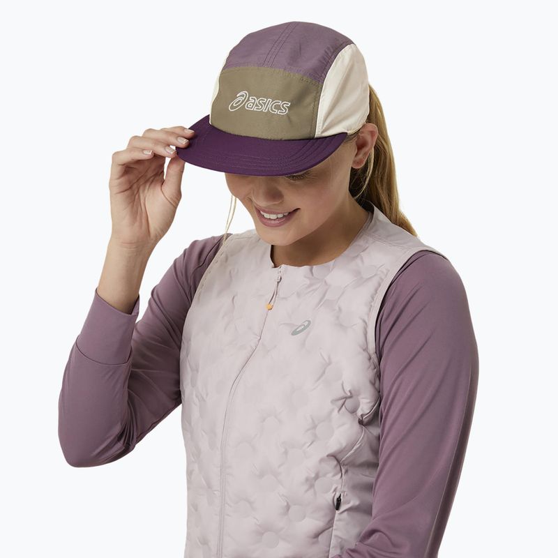 Καπέλο μπέιζμπολ ASICS 5 Panel deep mauve/pepper 4