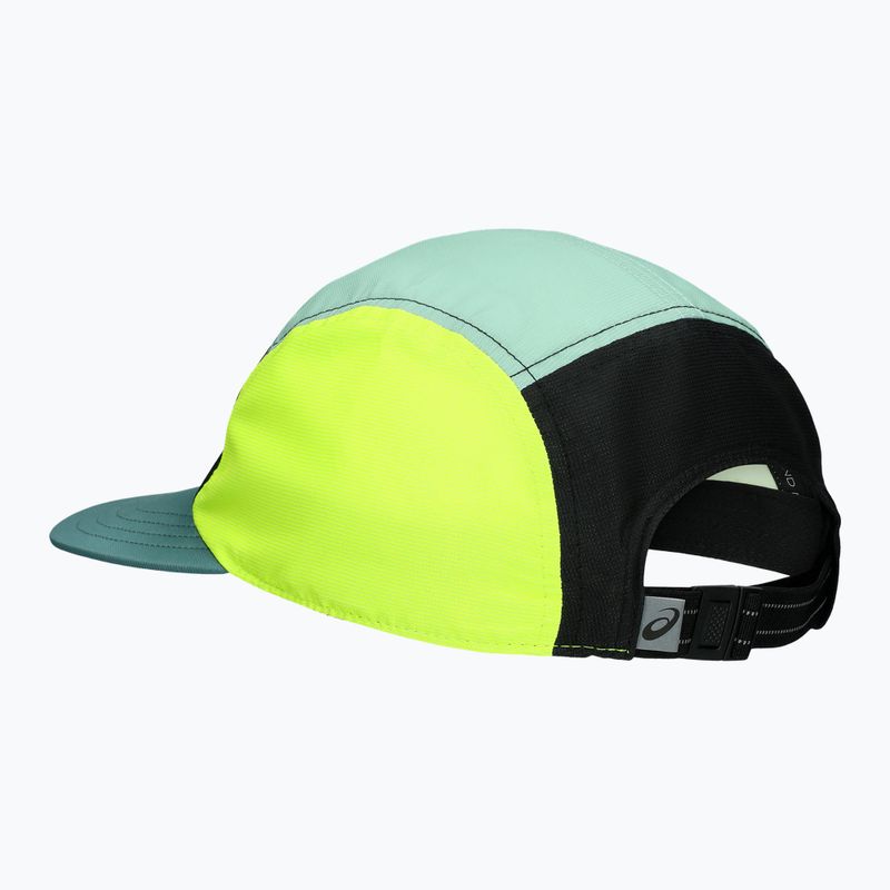 Καπέλο μπέιζμπολ ASICS 5 Panel celadon/safety yellow 2