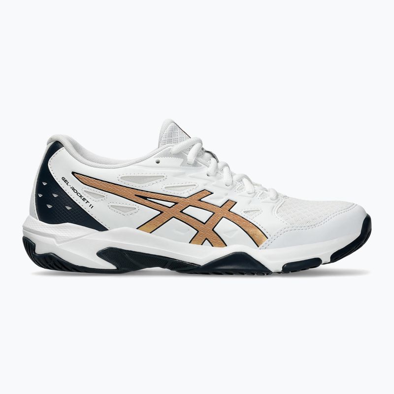 Γυναικεία παπούτσια ASICS Gel-Rocket 11 white/pure gold 8