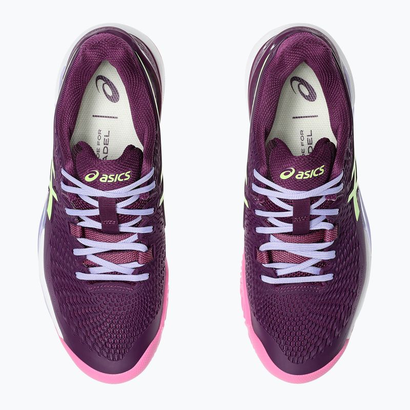 Γυναικεία παπούτσια Padel ASICS Gel-Resolution 9 deep mauve/lime green 12