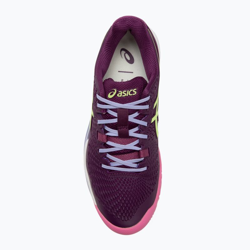 Γυναικεία παπούτσια Padel ASICS Gel-Resolution 9 deep mauve/lime green 5