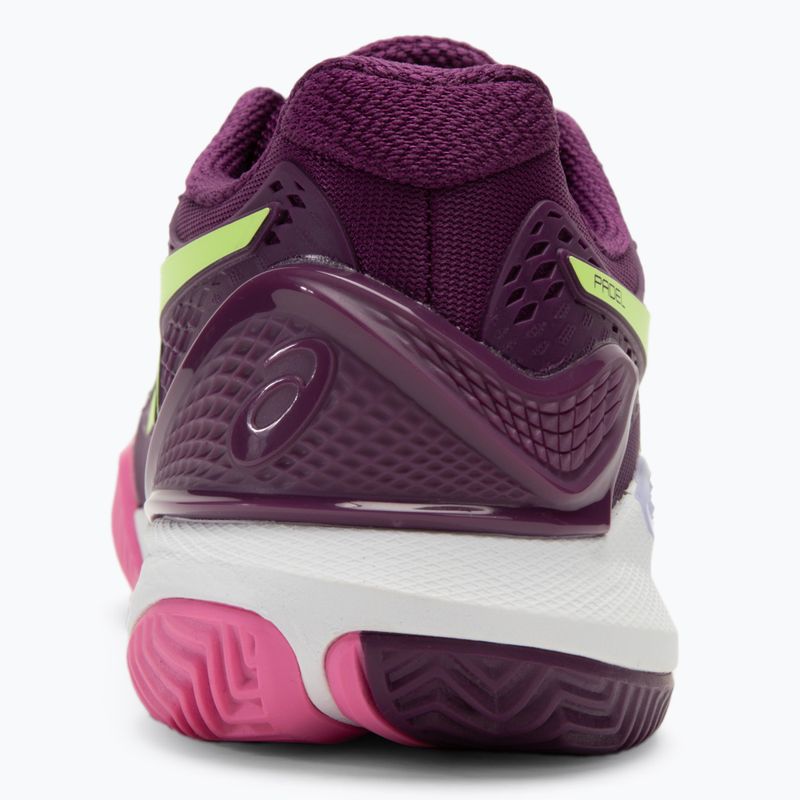 Γυναικεία παπούτσια Padel ASICS Gel-Resolution 9 deep mauve/lime green 6