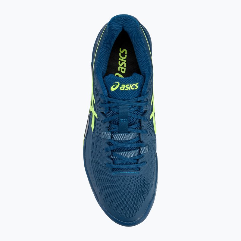 Ανδρικά παπούτσια τένις ASICS Gel-Resolution 9 mako blue/safety yellow 5