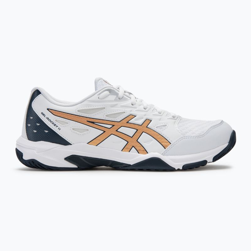 Ανδρικά παπούτσια ASICS Gel-Rocket 11 white/pure gold 2