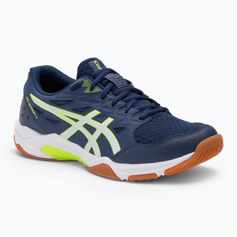 Ανδρικά παπούτσια ASICS Gel-Rocket 11 blue expanse/safety yellow