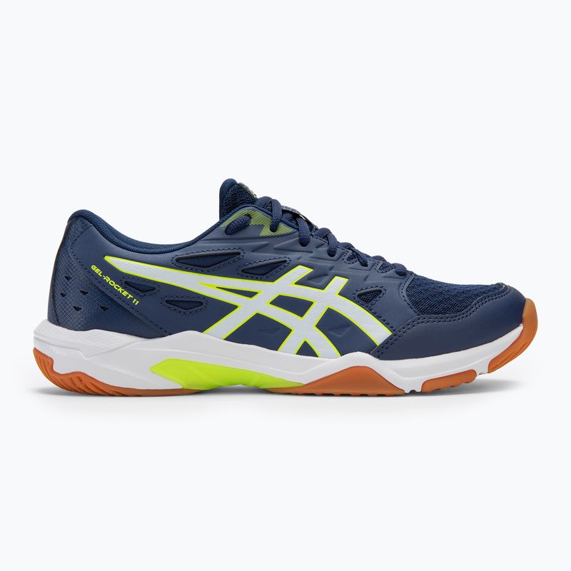 Ανδρικά παπούτσια ASICS Gel-Rocket 11 blue expanse/safety yellow 2