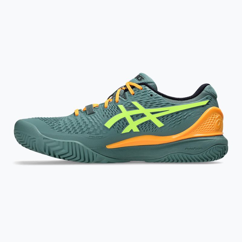 Ανδρικά παπούτσια Padel ASICS Gel-Resolution 9 celadon/safety yellow 9