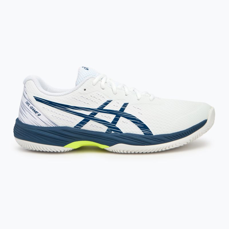 Ανδρικά παπούτσια τένις ASICS Gel-Game 9 Clay/OC white/mako blue 2