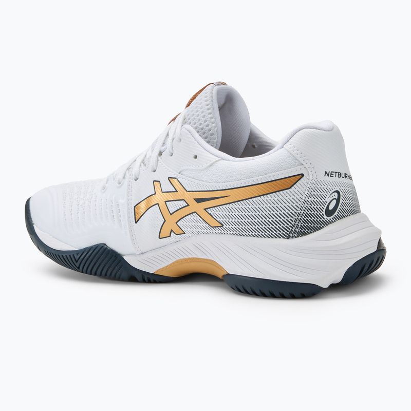 Ανδρικά παπούτσια ASICS Netburner Ballistic FF 3 white/pure gold 3