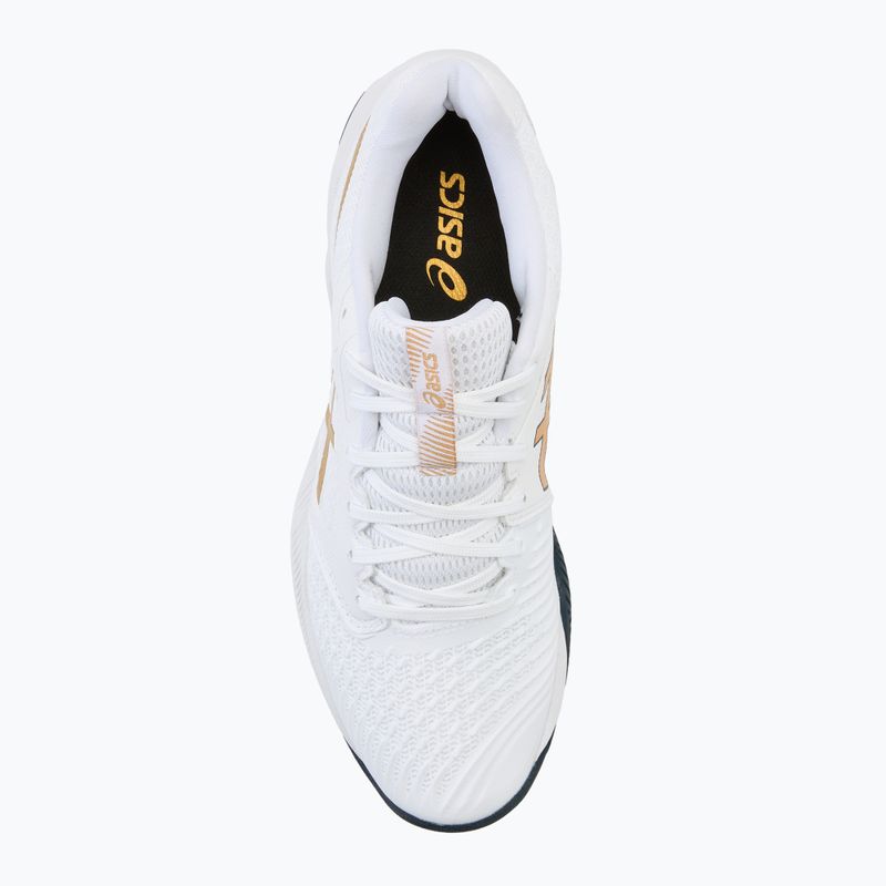 Ανδρικά παπούτσια ASICS Netburner Ballistic FF 3 white/pure gold 5