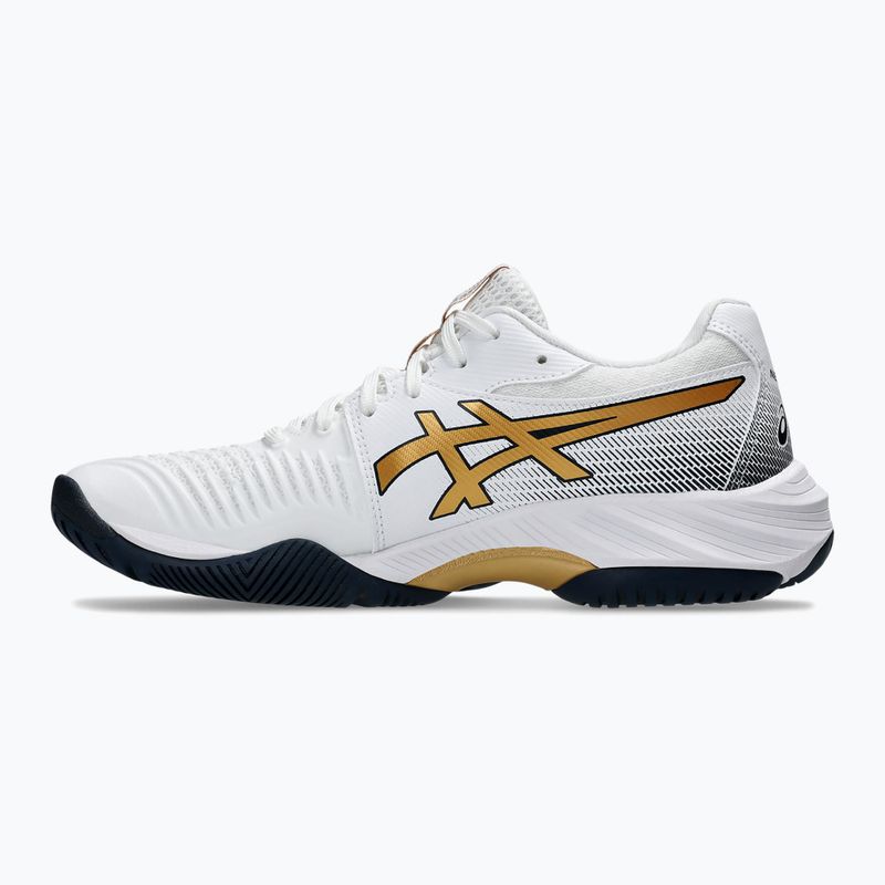 Γυναικεία παπούτσια ASICS Netburner Ballistic FF 3 white/pure gold 2