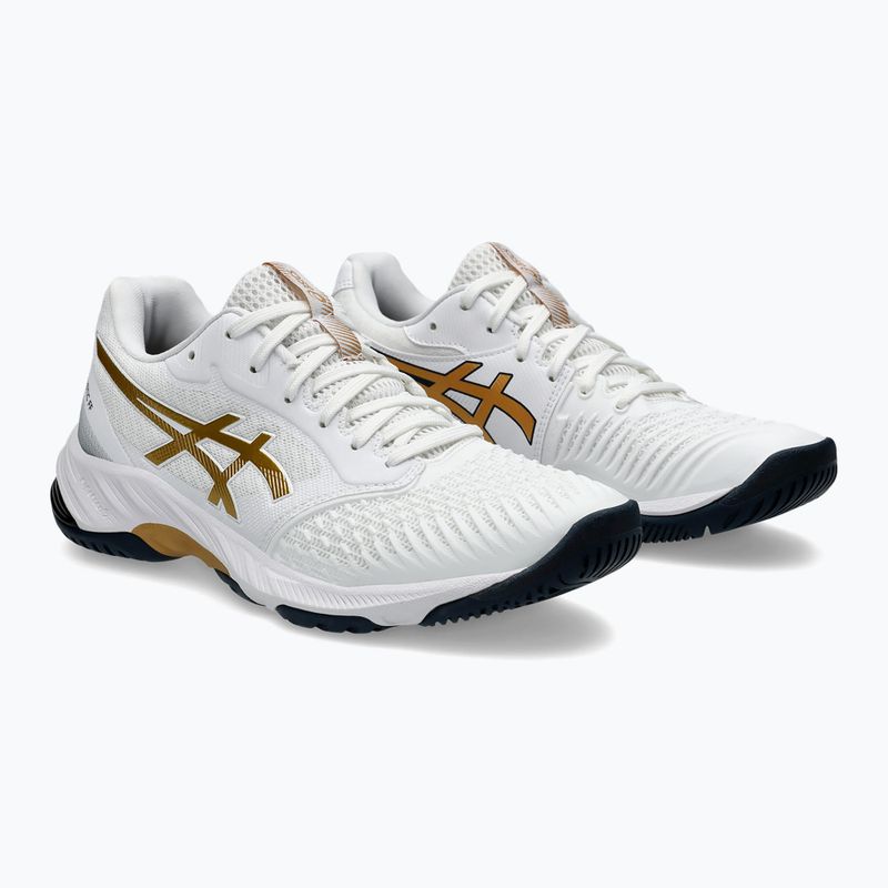 Γυναικεία παπούτσια ASICS Netburner Ballistic FF 3 white/pure gold 3