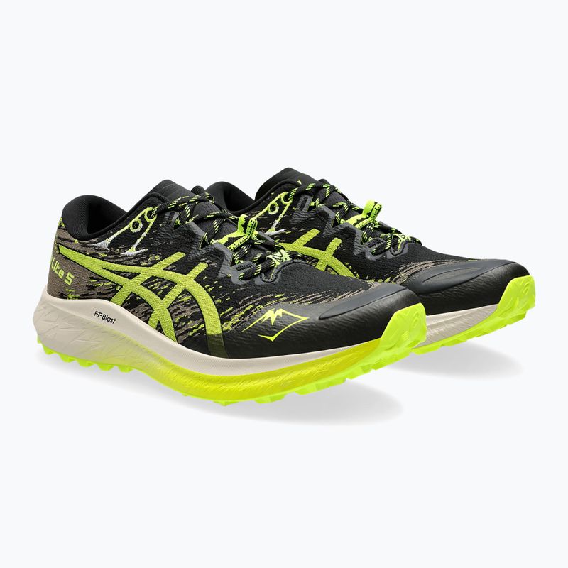 ASICS Fuji Lite 5 μαύρο/κίτρινο ασφαλείας ανδρικά παπούτσια για τρέξιμο 10