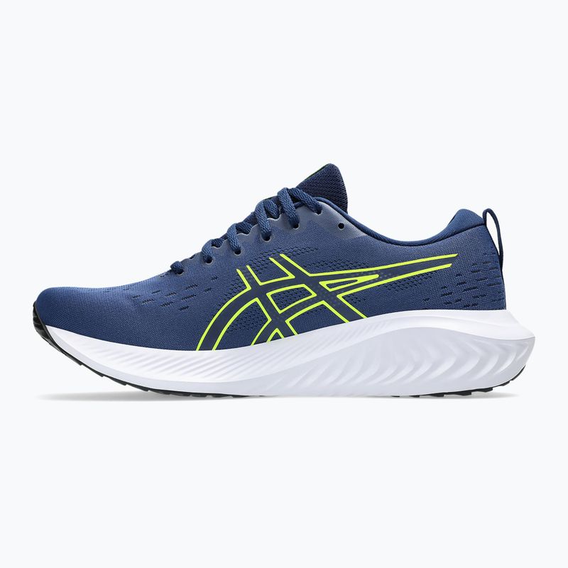 ASICS Gel-Excite 10 ανδρικά παπούτσια για τρέξιμο μπλε expanse/κίτρινο ασφαλείας 9