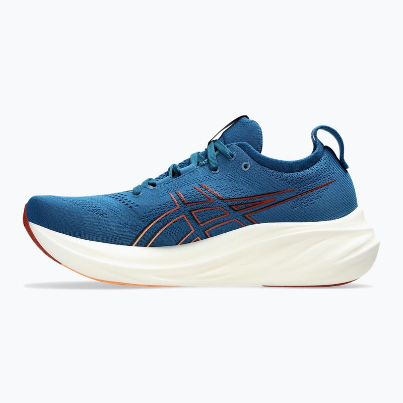 ASICS Gel-Nimbus 26 ανδρικά αθλητικά παπούτσια για τρέξιμο σε πλούσιο ναυτικό/ξεθωριασμένο πορτοκαλί χρώμα 9