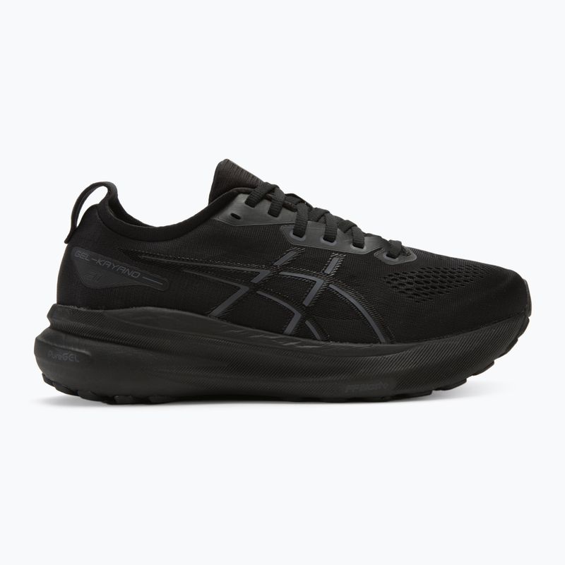 ASICS Gel-Kayano 31 ανδρικά παπούτσια για τρέξιμο μαύρο/μαύρο 2