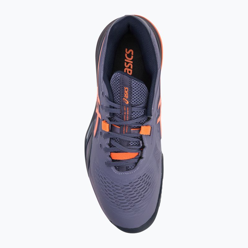 ASICS Gel-Resolution X Clay ανδρικά παπούτσια τένις γκρι-μωβ/ πορτοκαλί nova 5