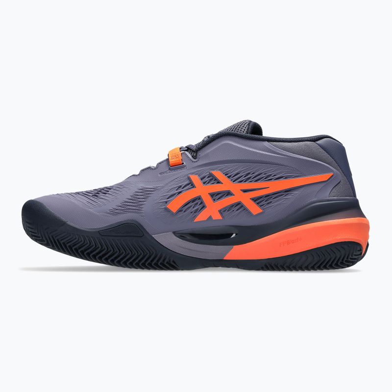 ASICS Gel-Resolution X Clay ανδρικά παπούτσια τένις γκρι-μωβ/ πορτοκαλί nova 9