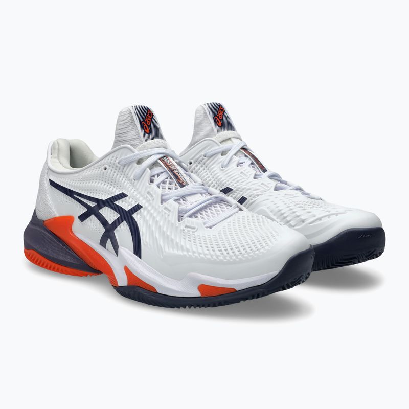 ASICS Court FF 3 Clay λευκά/γκριζοπορφυρά ανδρικά παπούτσια τένις 3