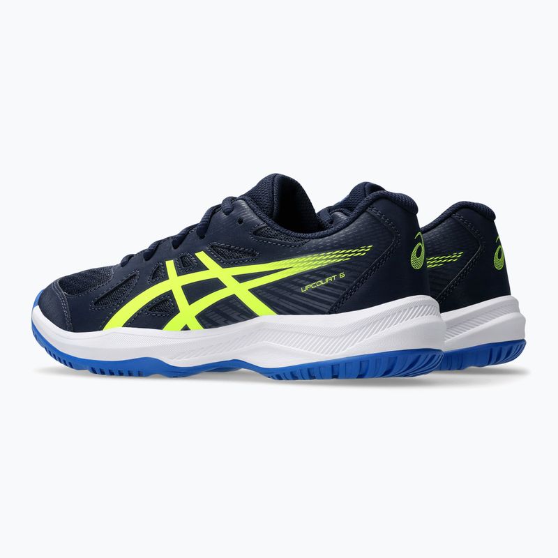 ASICS Upcourt 6 GS μεσάνυχτα/κίτρινο ασφαλείας παιδικά παπούτσια 4