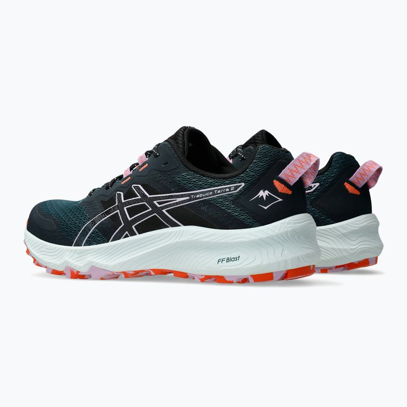 ASICS Trabuco Terra 2 γυναικεία αθλητικά παπούτσια για τρέξιμο σαξονικό πράσινο/φωτεινό ube 4