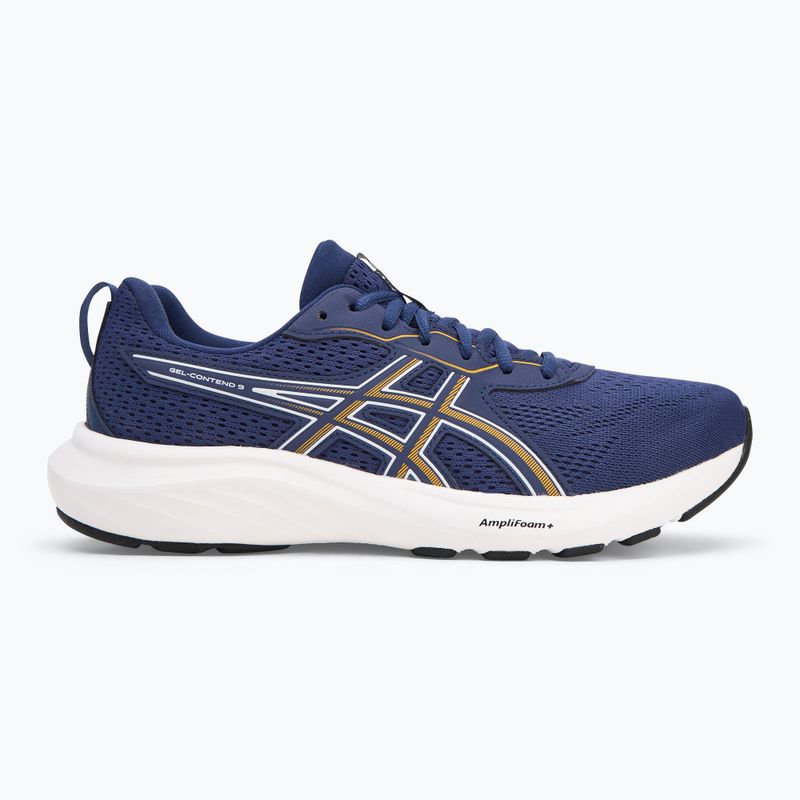 ASICS Gel-Contend 9 ανδρικά παπούτσια για τρέξιμο μπλε μπλε/λευκό indigo 2