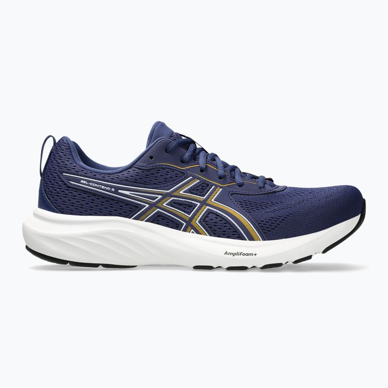 ASICS Gel-Contend 9 ανδρικά παπούτσια για τρέξιμο μπλε μπλε/λευκό indigo 8