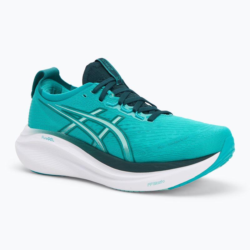 ASICS Gel-Nimbus 27 ανδρικά παπούτσια για τρέξιμο wave teal/saxon green