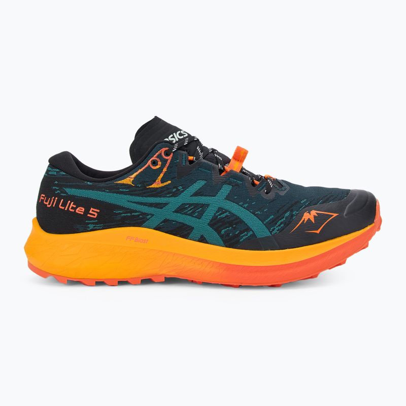 ASICS Fuji Lite 5 ανδρικά παπούτσια για τρέξιμο σαξονικό πράσινο/βροχερή λίμνη 2