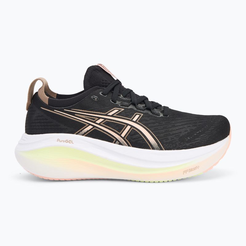 ASICS Gel-Nimbus 27 γυναικεία παπούτσια τρεξίματος μαύρο/μπρεζ 2