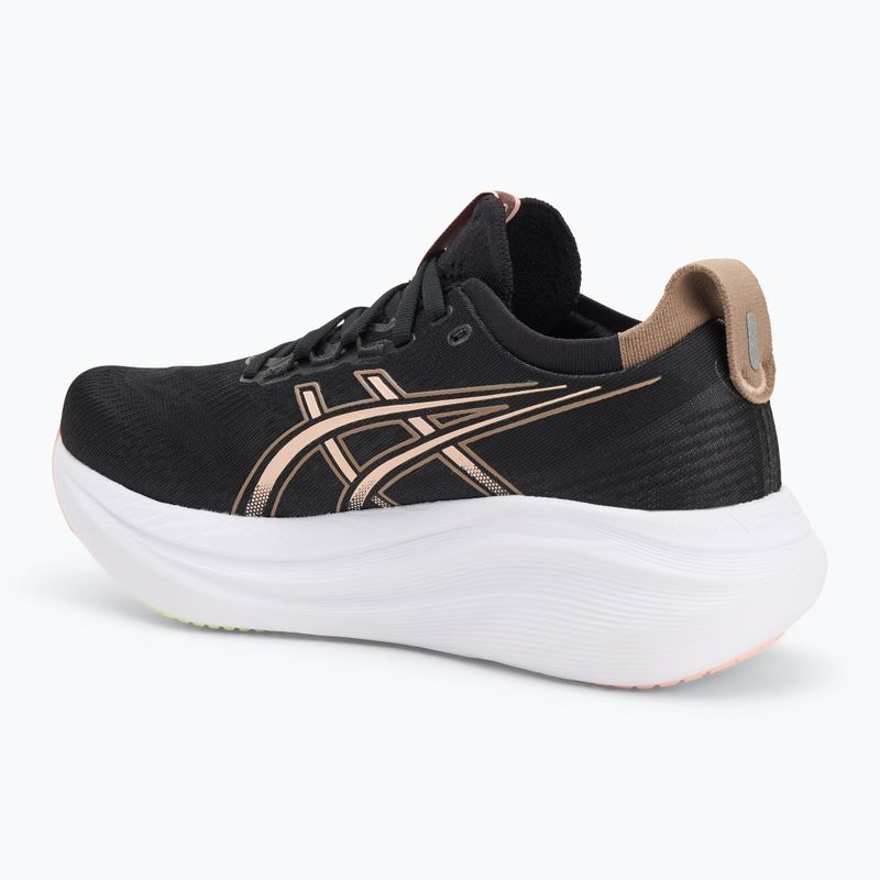 ASICS Gel-Nimbus 27 γυναικεία παπούτσια τρεξίματος μαύρο/μπρεζ 3