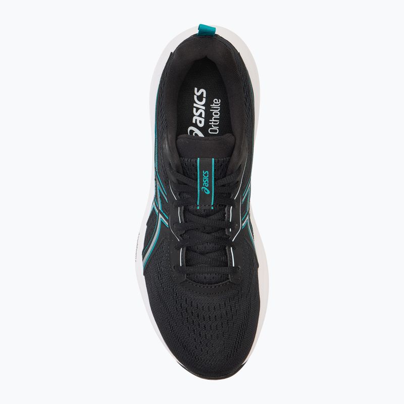 ASICS Gel-Contend 9 ανδρικά αθλητικά παπούτσια για τρέξιμο μαύρο/κύμα πετρόλ 5