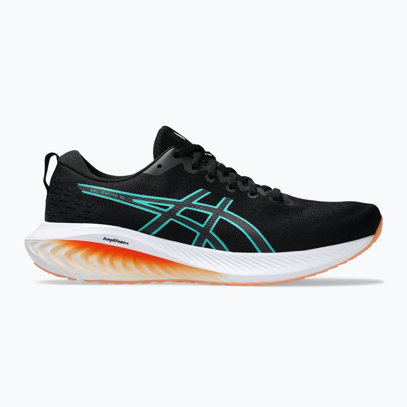 ASICS Gel-Excite 10 ανδρικά αθλητικά παπούτσια για τρέξιμο μαύρο/κύμα πετρόλ 8