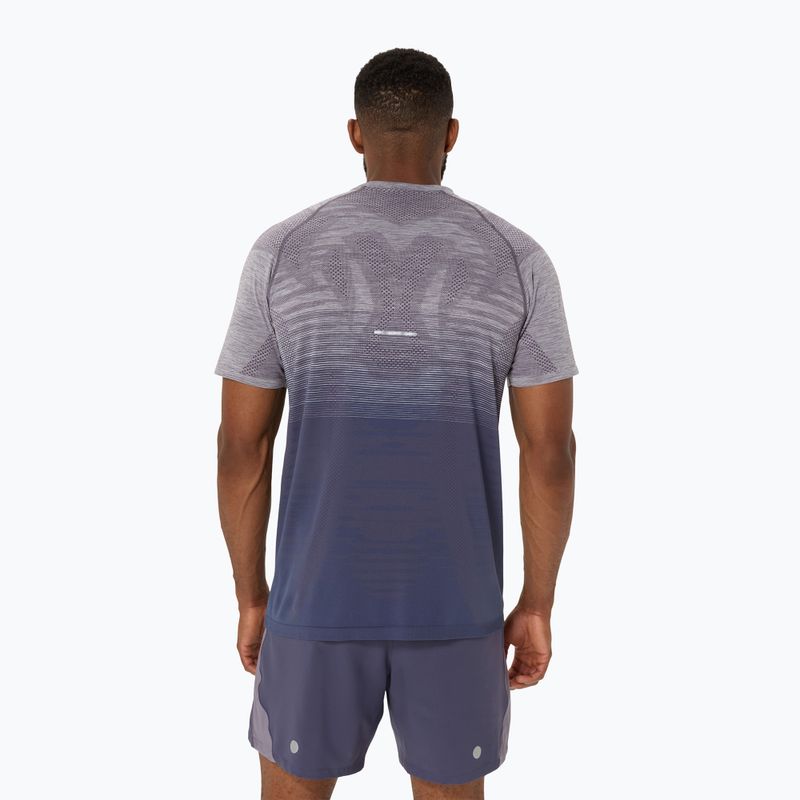 Ανδρική μπλούζα ASICS Seamless performance lavender grey/indigo fog running shirt 3