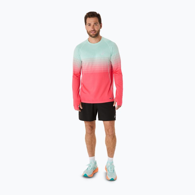 Ανδρικό ASICS Seamless coral reef/oasis green running longsleeve 2