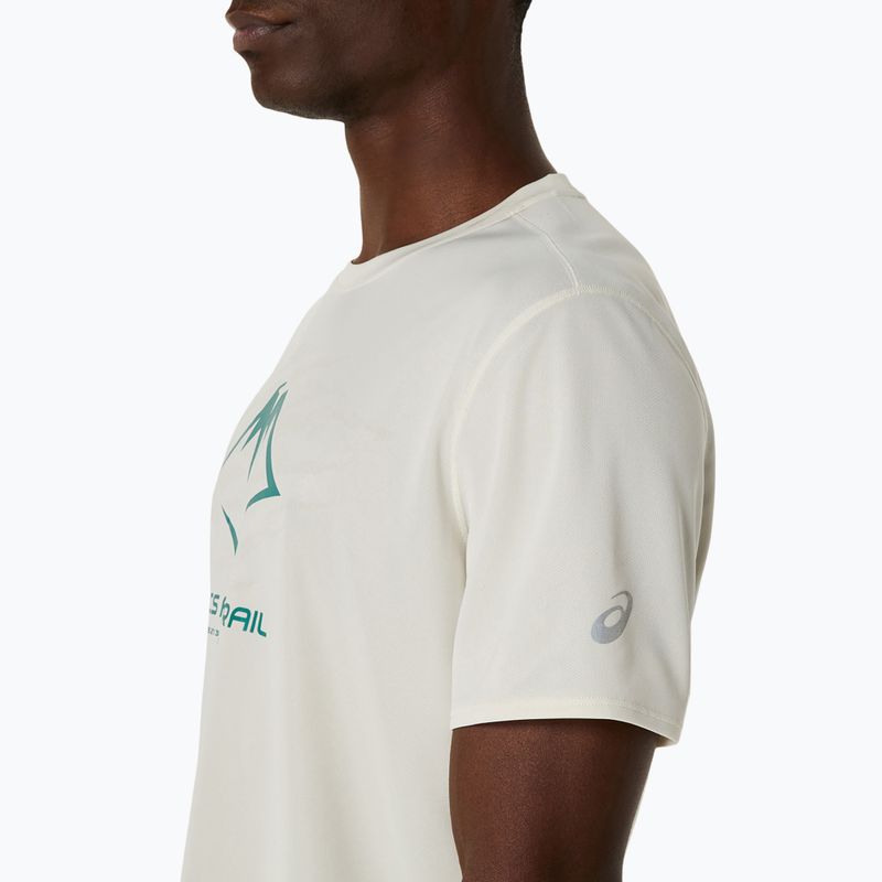 ASICS ανδρική φανέλα Fujitrail Logo birch/white sage/rainy lake running shirt 5