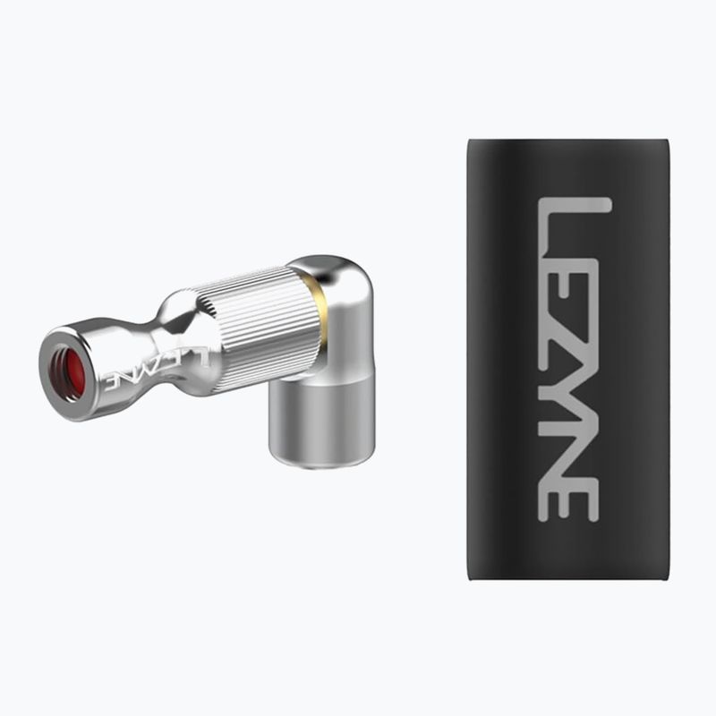 Αντλία ποδηλάτου Lezyne Trigger Drive CO2 + φυσίγγιο 16 g γυαλιστερό ασημί 4