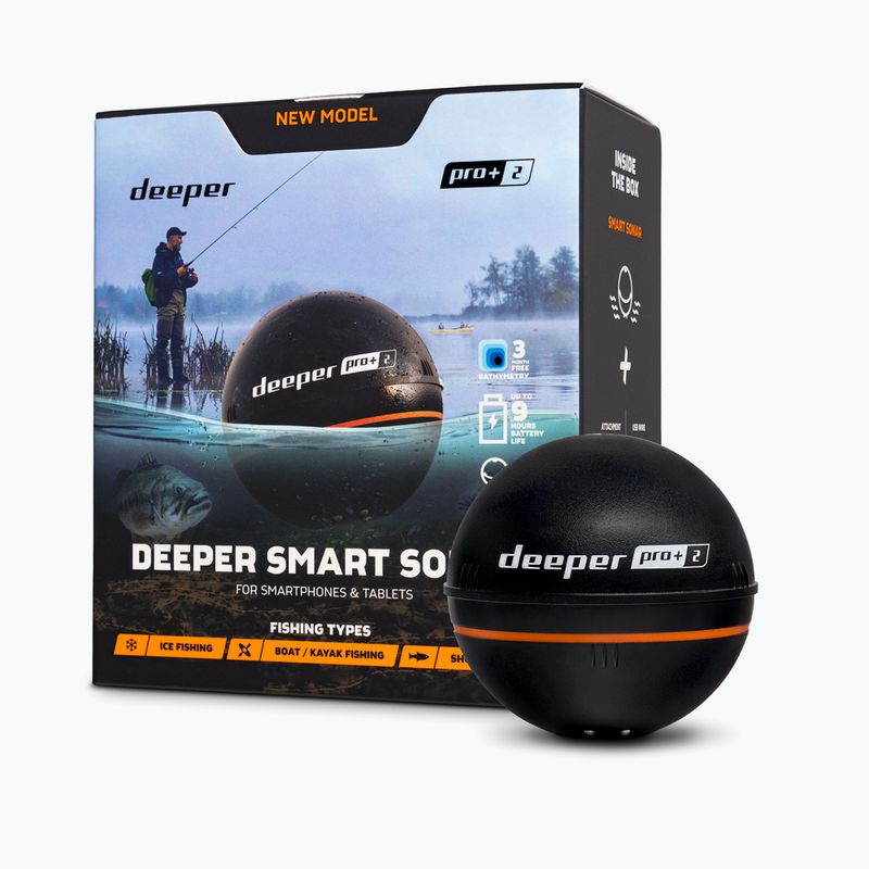 Deeper Smart Sonar Pro+ 2 σόναρ αλιείας μαύρο DP5H10S10 2